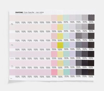 Pantone Dualities colours chip pages